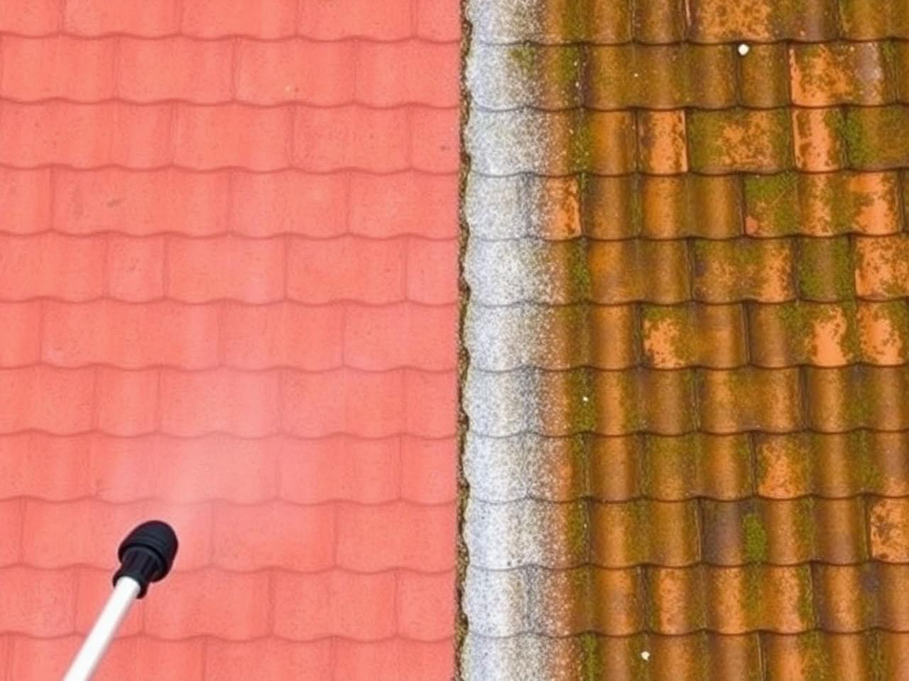 Roof rinse after cleaning